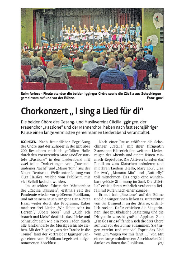 Artikel aus der Remszeitung vom 10.06.2023